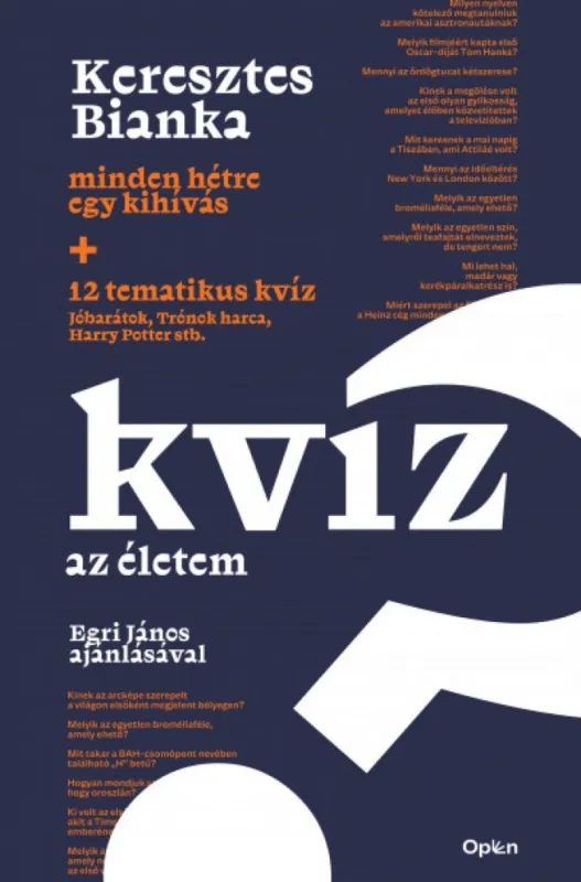 Kvíz az életem - Minden hétre egy kihívás Korlátozott ajánlat