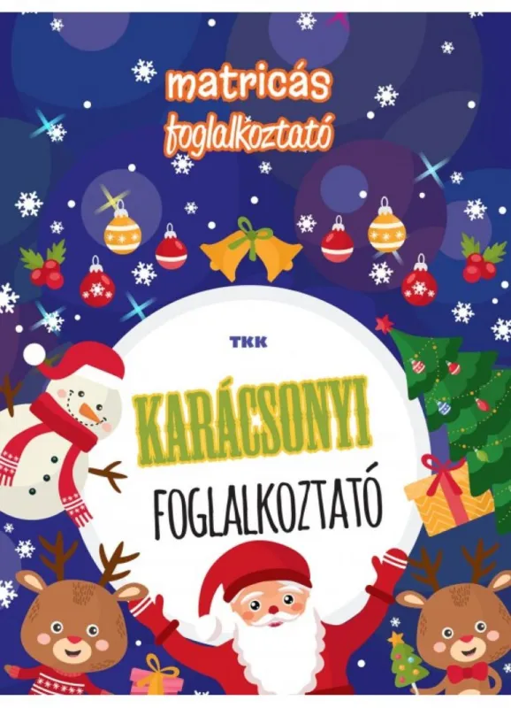 Karácsonyi foglalkoztató - matricás foglalkoztató Végkiárusítás