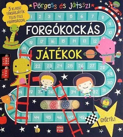 Pörgess és játssz! - Forgókockás játékok - 5 klassz társasjáték telis-tele vidámsággal Biztonságos fizetés