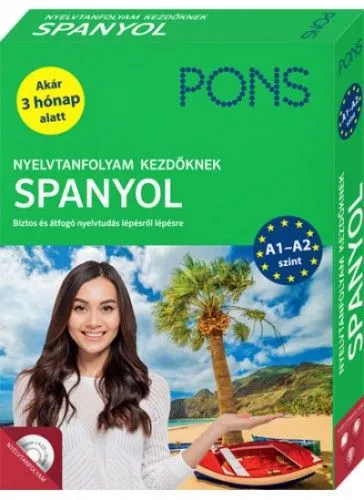PONS Nyelvtanfolyam kezdőknek - Spanyol (könyv+CD) Kedvezmény