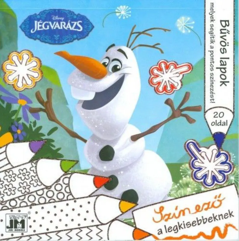 Legnépszerűbb Disney Jégvarázs - 20x20 csillám színező