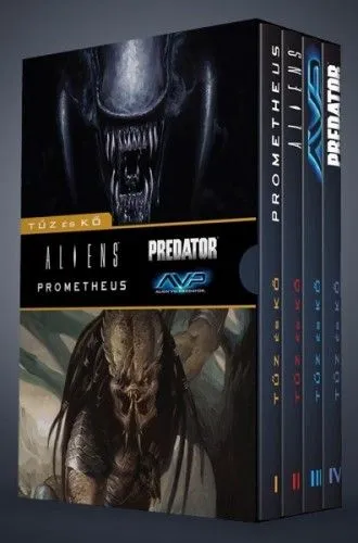 Csak ma Prometheus + Aliens + Alien vs.Predator + Predator: Tűz és kő - díszdobozban