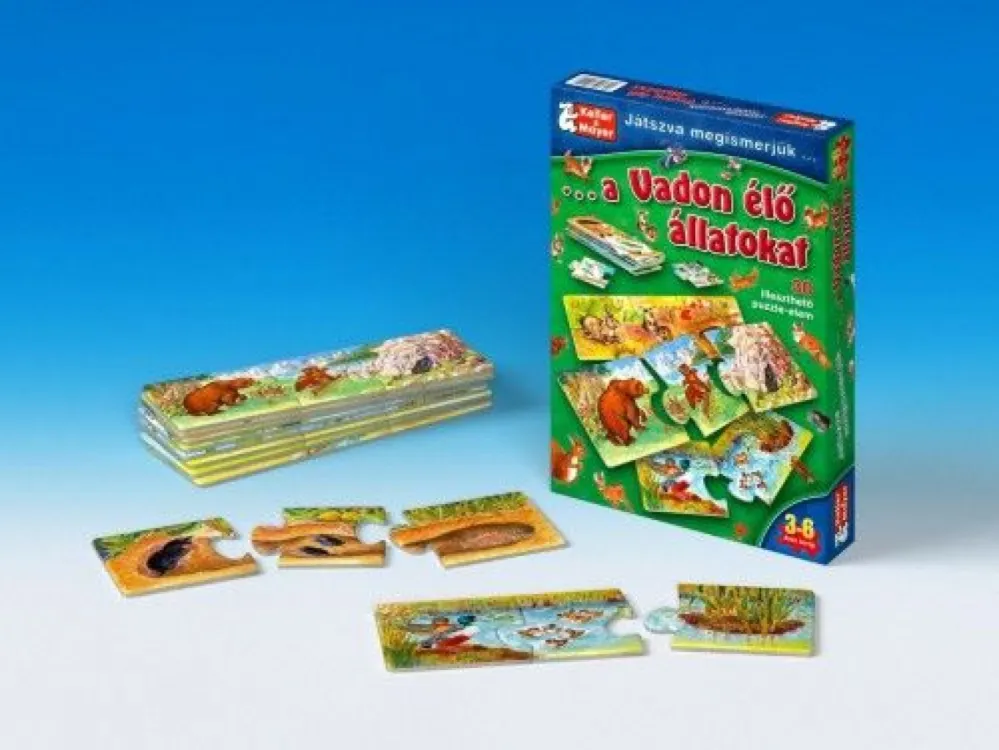 Vedd meg online Játszva megismerjük a vadon élő állatokat (puzzle)