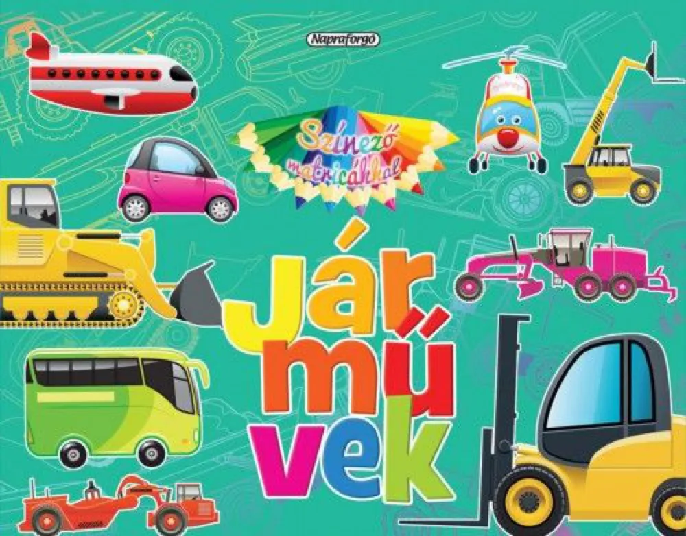 Exkluzív ajánlat Színező matricákkal - Járművek