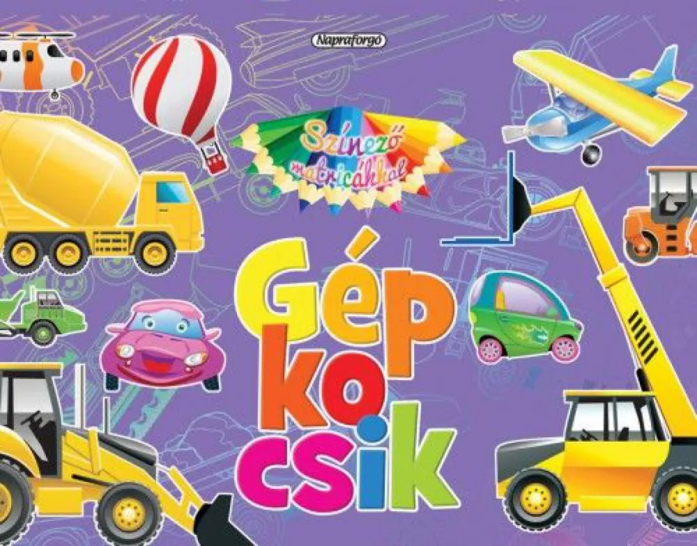Expressz szállítás Színező matricákkal - Gépkocsik