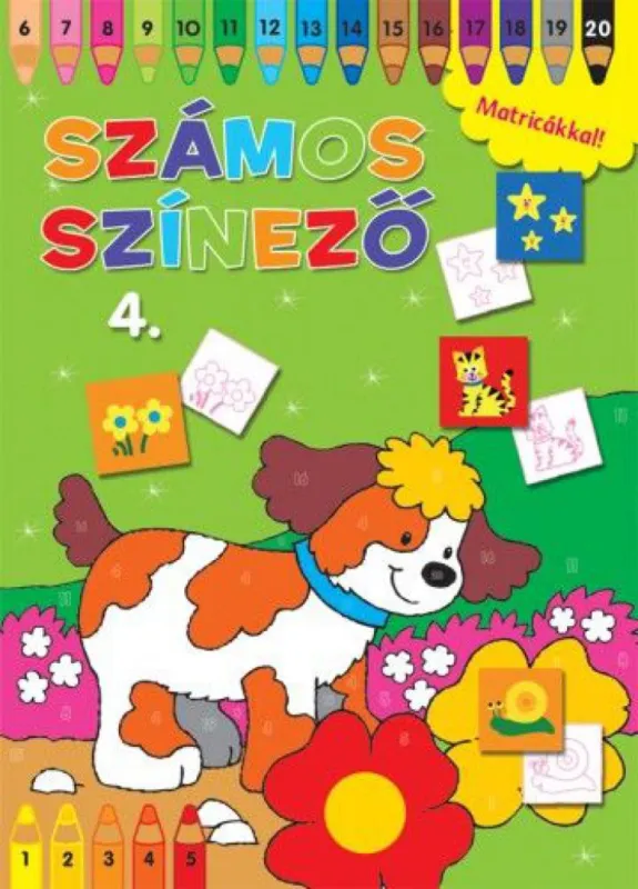 Ne maradj le Számos színező matricákkal 4. - zöld