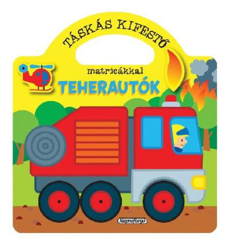 Táskás kifestő matricákkal - Teherautók Biztonságos fizetés