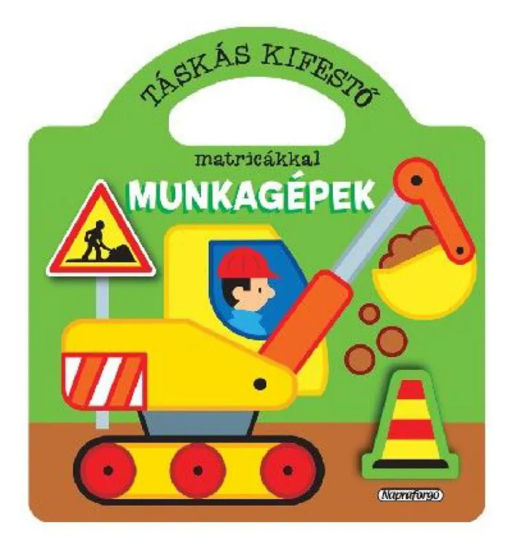 Biztonságos fizetés Táskás kifestő matricákkal - Munkagépek