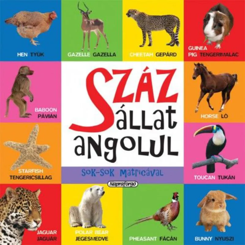 Száz állat angolul sok-sok matricával Utolsó esély
