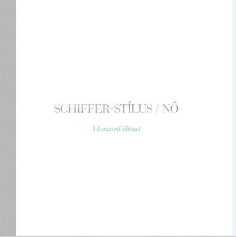 Schiffer-stílus / Nő Bestseller