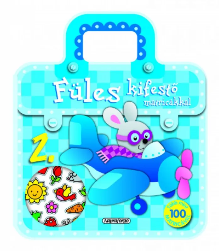 Füles kifestő matricákkal 2. - Repülő - Több mint 100 db matricával Biztonságos vásárlás