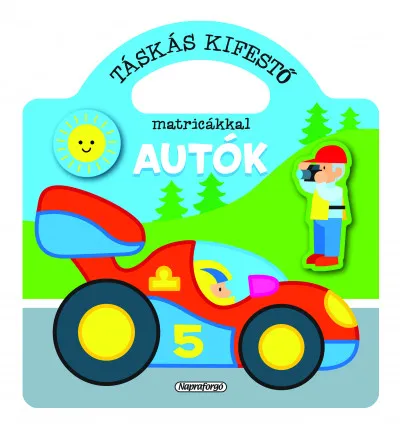 Korlátozott ajánlat Táskás kifestő matricákkal - Autók