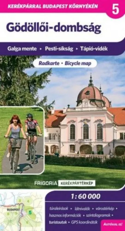 Gödöllői-dombság kerékpártérkép - 1:60000 - 2., aktualizált kiadás Kiárusítás