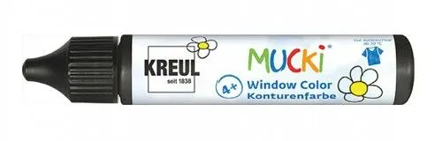 Lehúzható üvegfesték, 29ml - KONTÚR fekete Csak ma