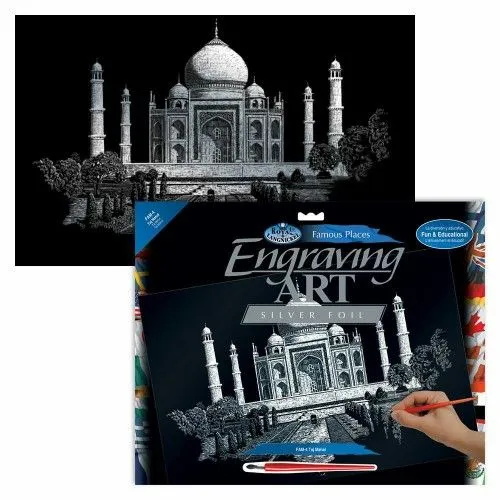Akció Karckép, ezüst, 286x390,5mm - Taj Mahal
