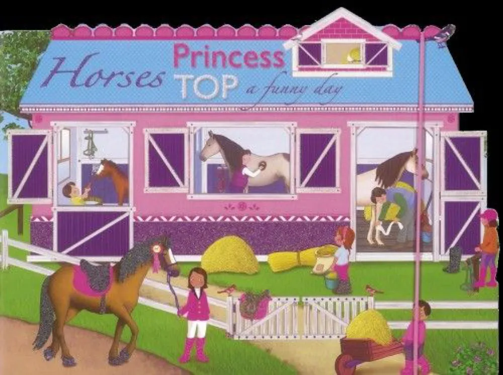 Árengedmény Princess TOP - Horses: a funny day (blue)