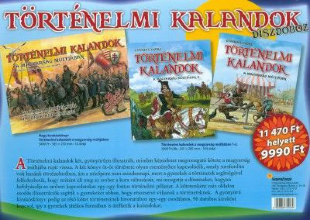 Történelmi kalandok a magyarság múltjában - díszdoboz Akciós ár