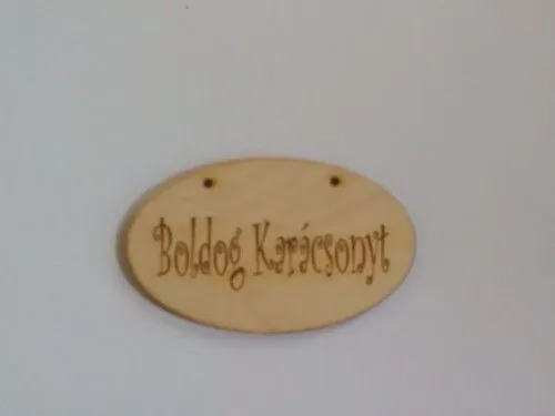 Gyors szállítás Boldog karácsonyt ovál tábla