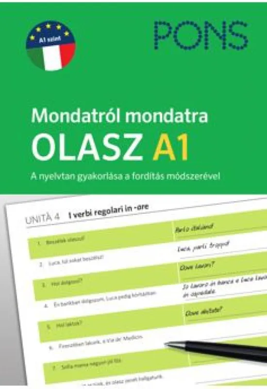 Szezonális akció PONS Mondatról mondatra Olasz A1
