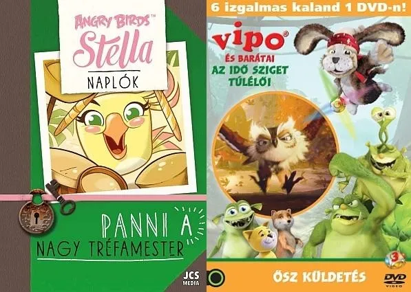 Exkluzív ajánlat ANGRY BIRDS SZTELLA NAPLÓK - PANNI, A NAGY TRÉFAMESTER + AJÁNDÉK VIPO DVD