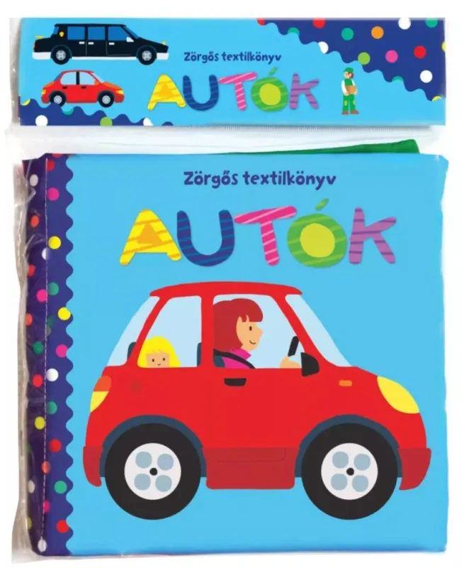 Zörgős textilkönyv - Autók Csak ma
