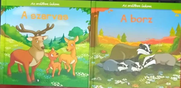 Árengedmény Az erdőben lakom sorozat 2 kötete: A szarvas + A borz