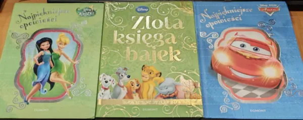 3 db Najpiękniejsze opowieśći - Wrozki + zlota ksiega bajek (zaczarowany zwierzyniec) + Auta Azonnali szállítás