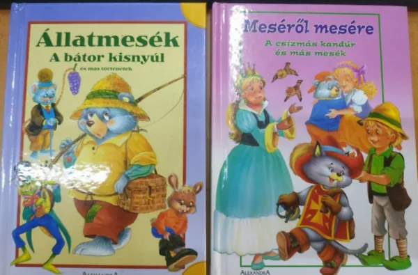 Állatmesék: A bátor kisnyúl és más történetek + Meséről mesére: A csizmás kandúr és más mesék (2 kötet) Kedvezményes ár