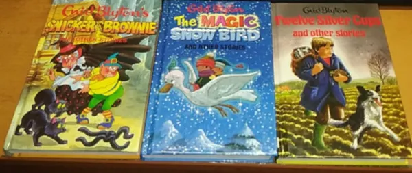 3 db Enid Blyton: Snicker the Brownie and other stories + The Magic Snow Bird and other stories + Twelve Silver Cups and other stories Legkelendőbb