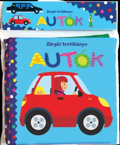 Zörgős textilkönyv - Autók Expressz kézbesítés