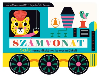 Számvonat - Óriás harmonikakönyv kukucskálókkal! Azonnali szállítás