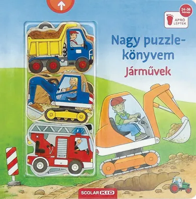 Nagy puzzle-könyvem - Járművek Azonnali szállítás