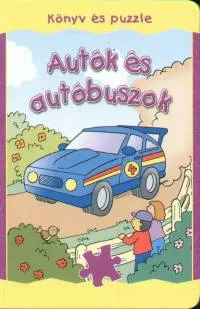 Szuper akció Autók és autóbuszok - Könyv és puzzle
