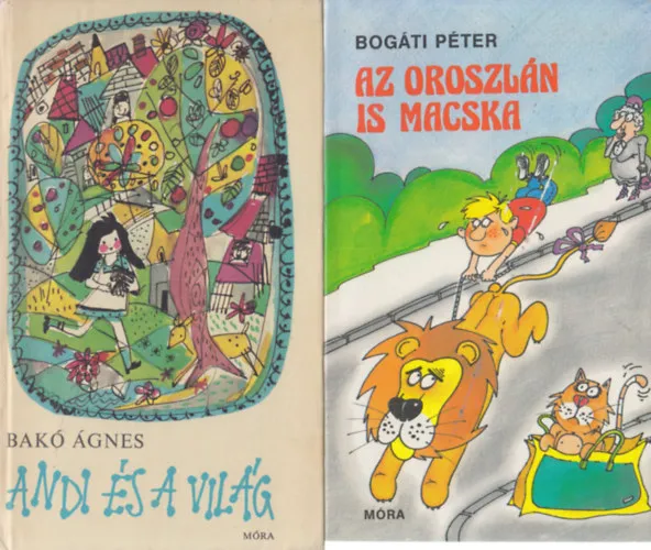 2 db gyermekkönyv: Andi és a világ + Az oroszlán is macska Szezonális akció