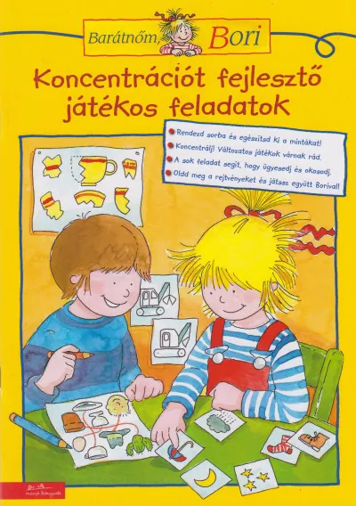 Prémium Koncentrációt fejlesztő játékos feladatok - Barátnőm, Bori foglalkoztató füzet