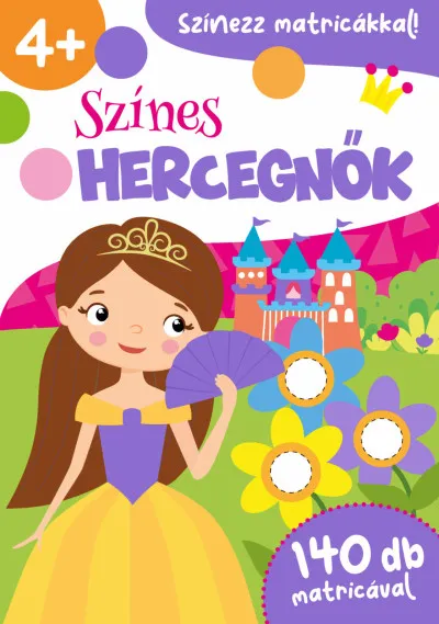 Outlet Színes hercegnők - 140 db matricával