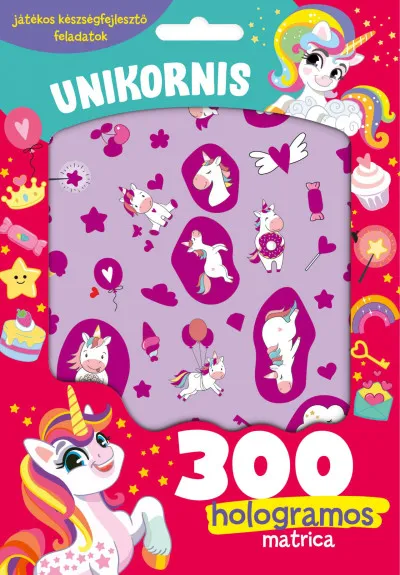 Azonnali szállítás Unikornis - 300 hologramos matricával
