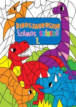 Dinoszauruszok - Számos színező 1. Kedvezmény
