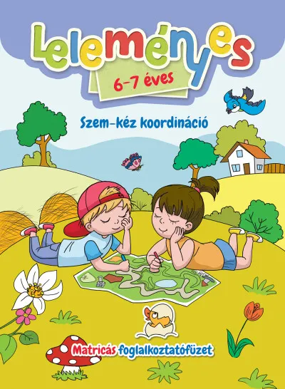Leleményes 6-7 éves - Szem-kéz koordináció - Matricás foglalkoztatófüzet Szezonális akció