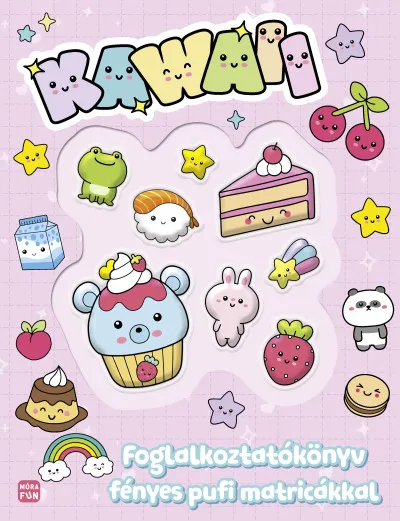 Kawaii - Foglalkoztatókönyv fényes pufi matricákkal Biztonságos fizetés