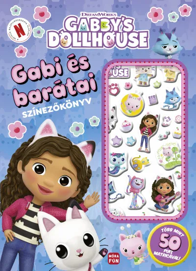 Végkiárusítás Gabi és barátai - Gabi babaháza - színezőkönyv pufi matricákkal