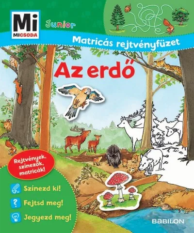 Az erdő - Mi Micsoda Junior Matricás rejtvényfüzet Szezonális akció