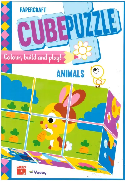 Kocka Kirakó (Cube Puzzle) - Állatok Azonnal elérhető