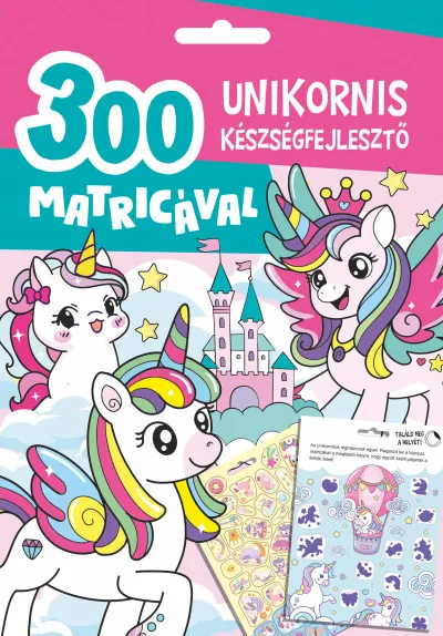 Biztonságos fizetés Unikornis készségfejlesztő - 300 matricával