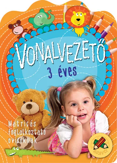 Végkiárusítás Vonalvezető 3 éves - Matricás foglalkoztató ovisoknak