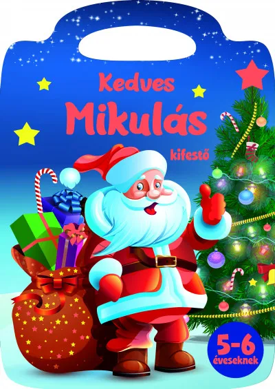 Kedves Mikulás - kifestő Azonnali szállítás
