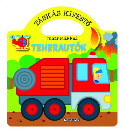 Táskás kifestő matricákkal - Teherautók Biztonságos vásárlás