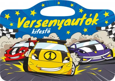 Árcsökkenés Versenyautók - kifestő