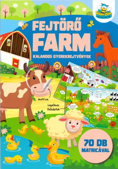 Árengedmény Fejtörő farm - Kalandos gyerekrejtvények