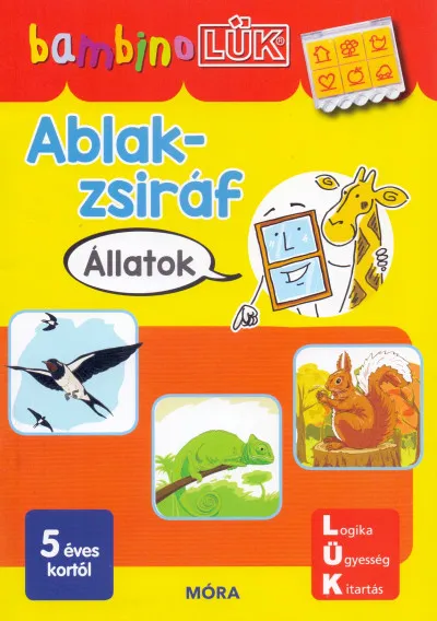 Ablak-Zsiráf könyvek - Állatok - BambinoLÜK Szuper akció